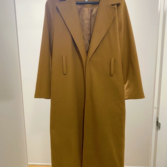 Camel Belted Coat - Picture 3 of 3